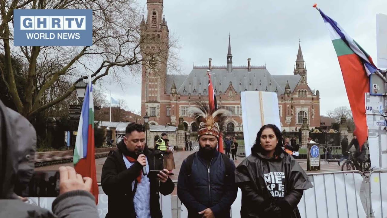 Indigenous Rights Protest at ICJ