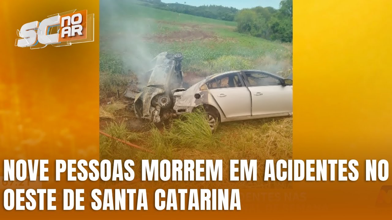 Rodovias do Oeste de SC registram nove mortes no fim de semana