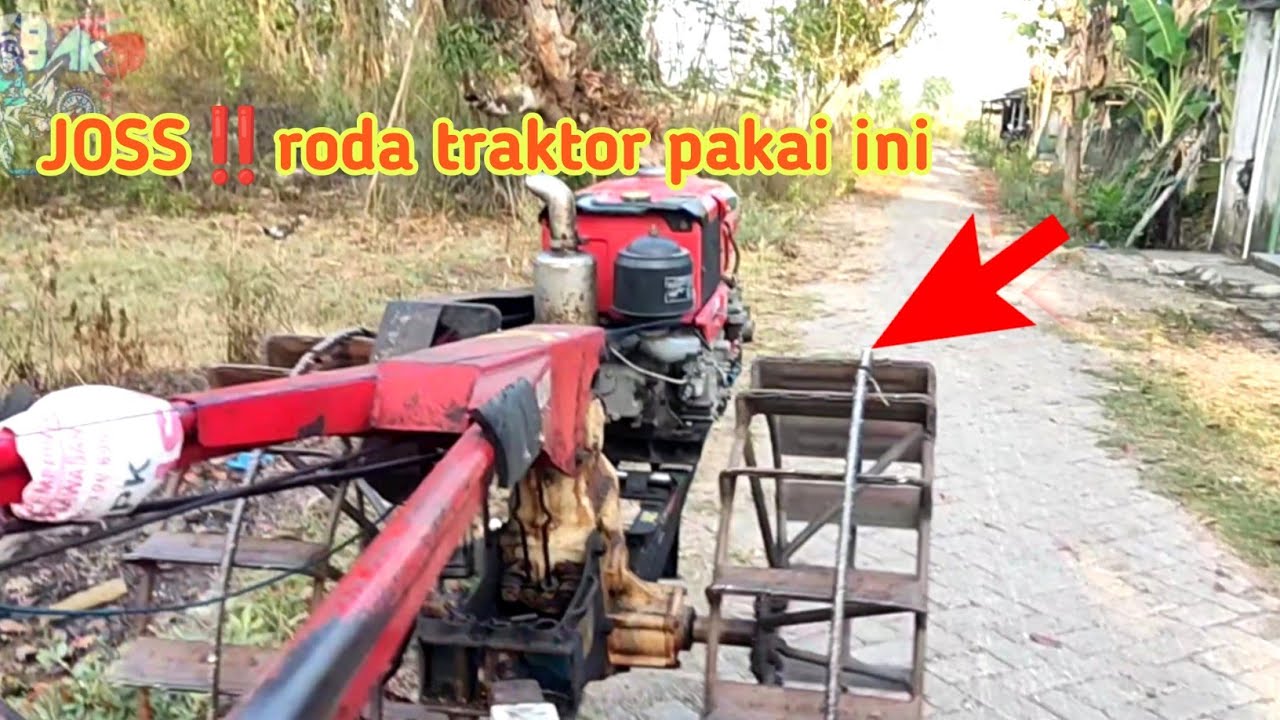 MODIFIKASI RODA TRAKTOR  || modification tractor wheels