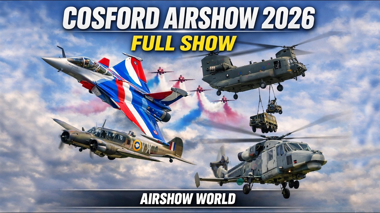 Cosford Airshow 2026 &ndash; Full Show | The Complete Airshow World Experience