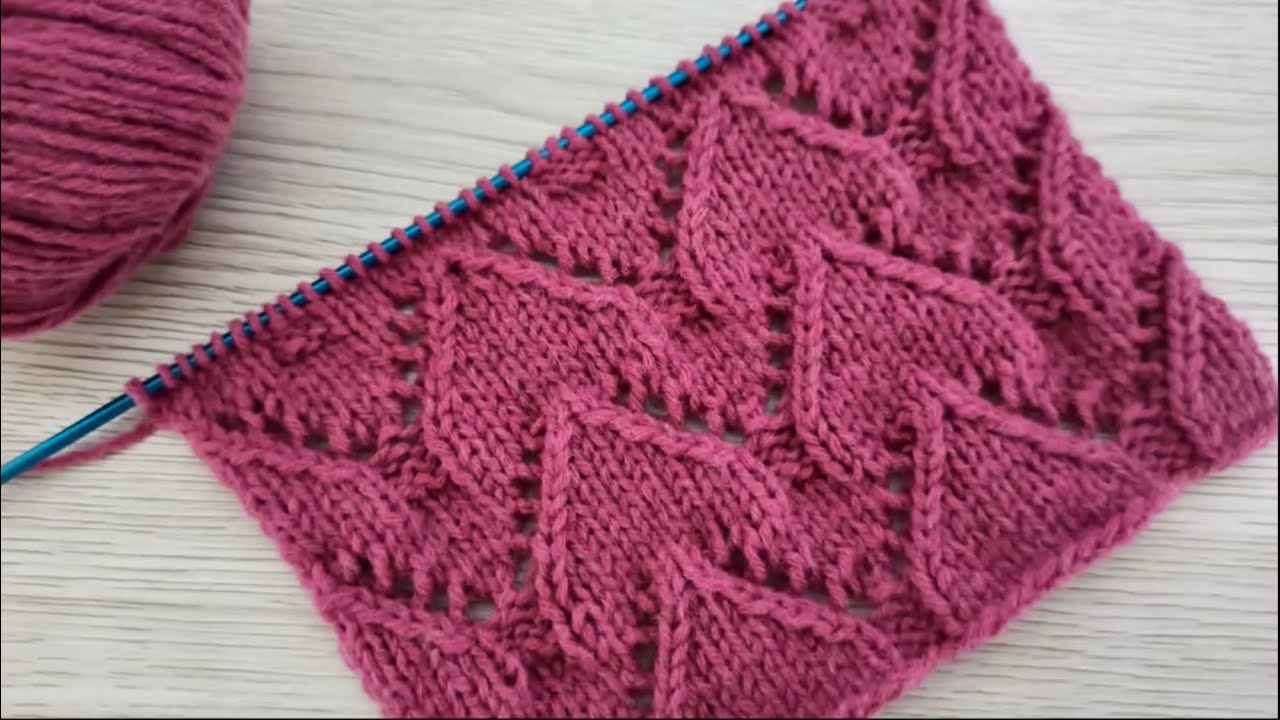 Sıralı Kalpler Gelin Yeleği Modeli / İki Şiş Örgü Modeli / Knitting Pattern