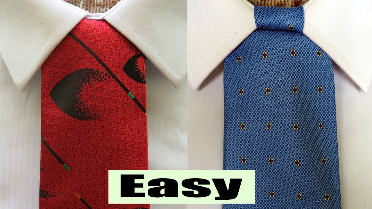 2 Cool tie knots easy to tie . Caldwell Swagg and Onassis necktie knots