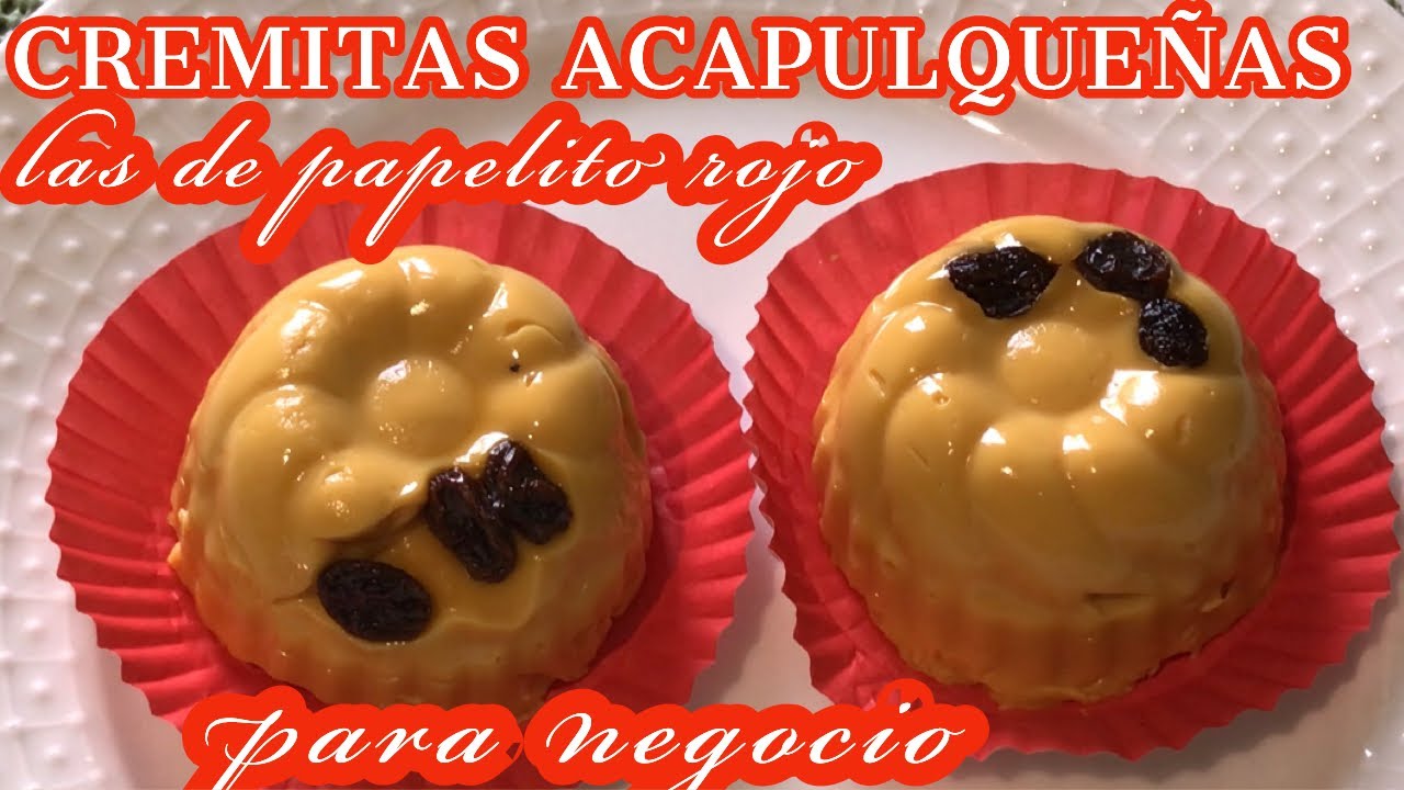COMO HACER CREMITAS DE PAPELITO ROJO O FLANES DE PAPELITO ROJO COMO LAS DE ACAPULCO