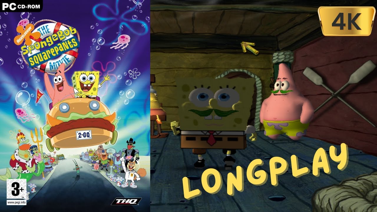 The Spongebob Squarepants Movie - Full Game Walkthrough/Longplay, No Commentary [PC 4K 2160p]