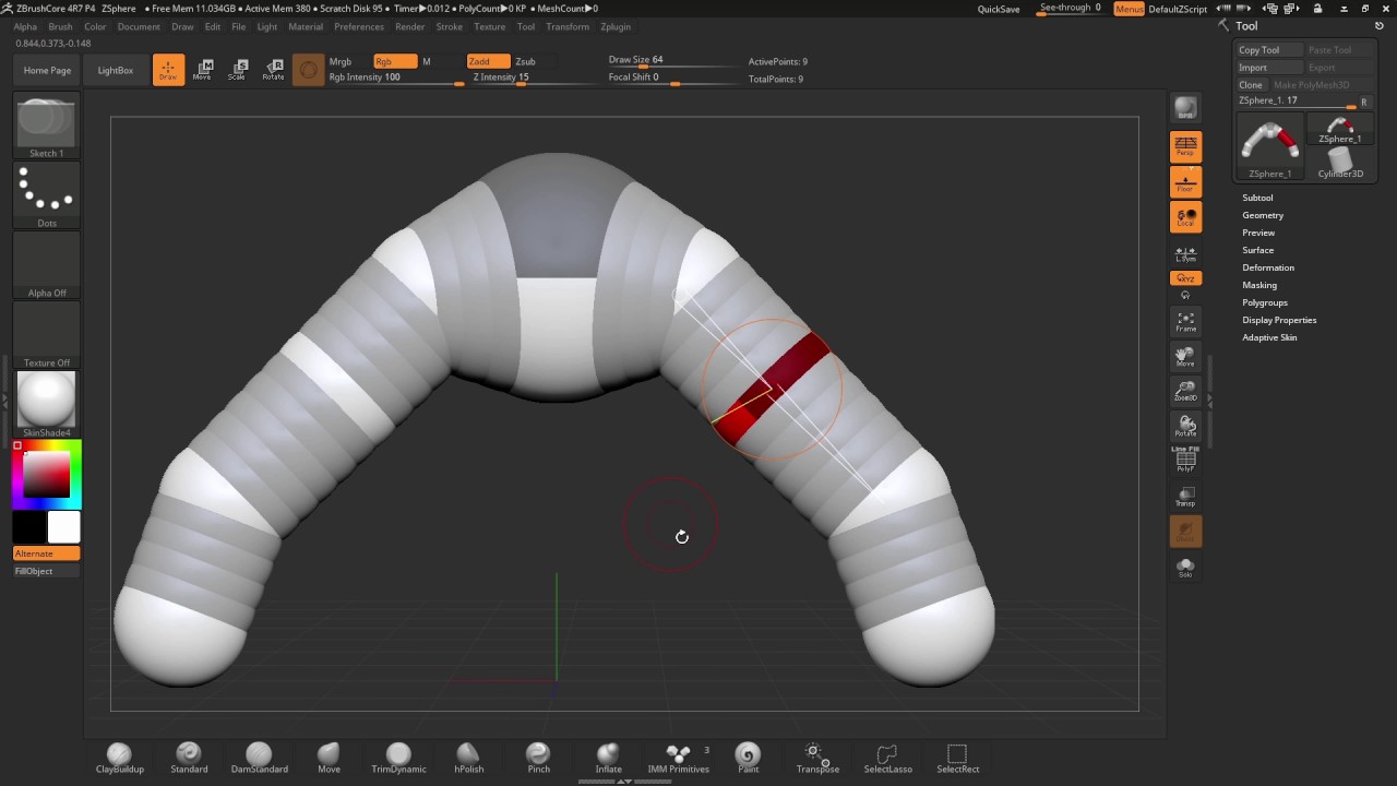 ZBrushCore - Solomon Blair - Part 1 Creating a Basemesh with ZSpheres