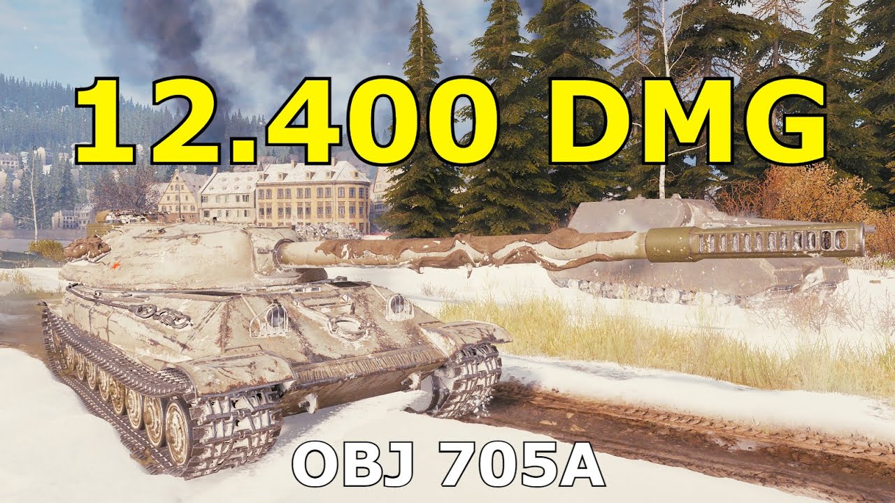 World of Tanks Object 705A - 4 Kills 12,4K Damage