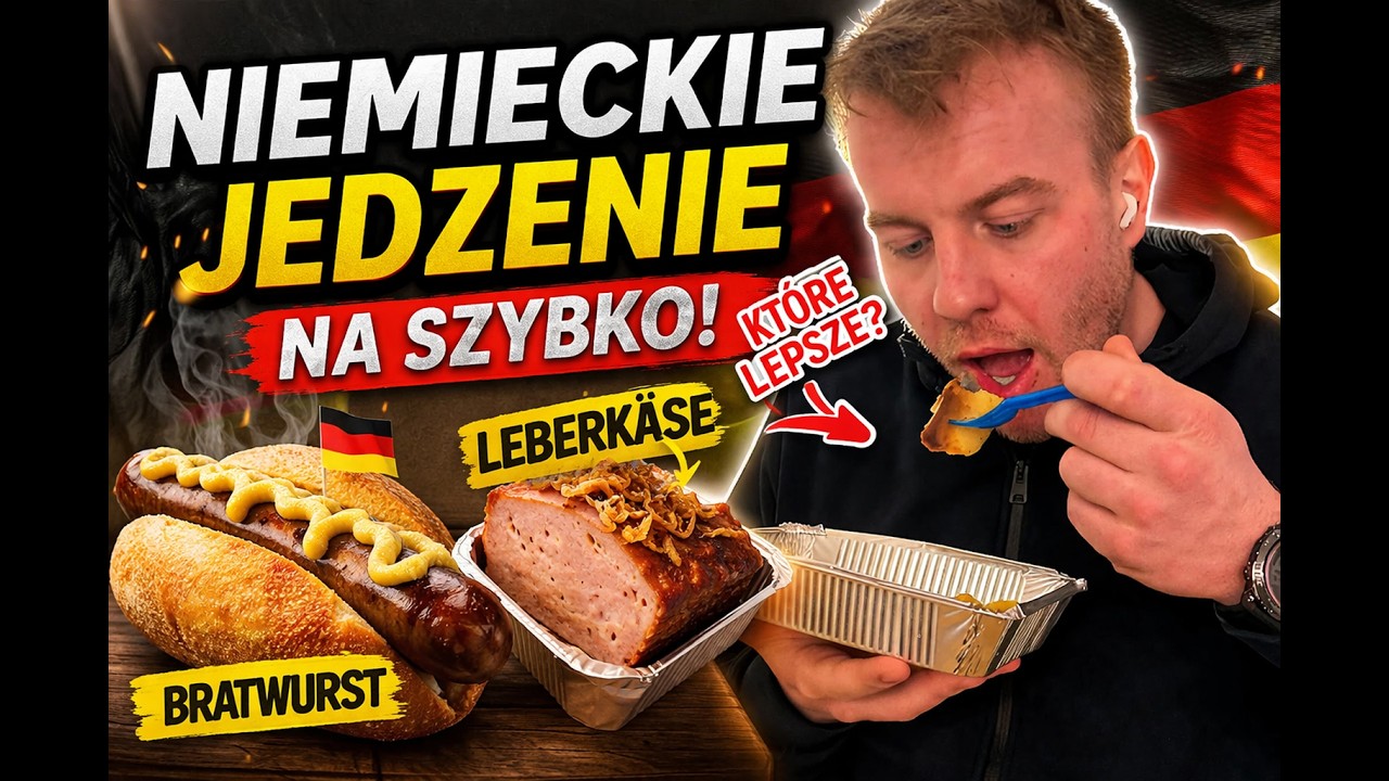 Testuję niemieckie fast foody! Bratwurst vs Leberk&auml;se