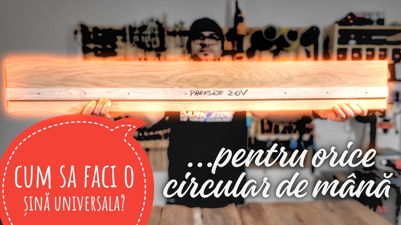 Șină de ghidaj DIY din parchet laminat...soluție ieftină pentru circularul de mână!
