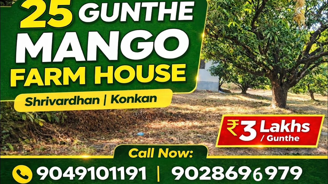 25 Gunthe Mango Farm House for Sale in Shrivardhan | Konkan Property