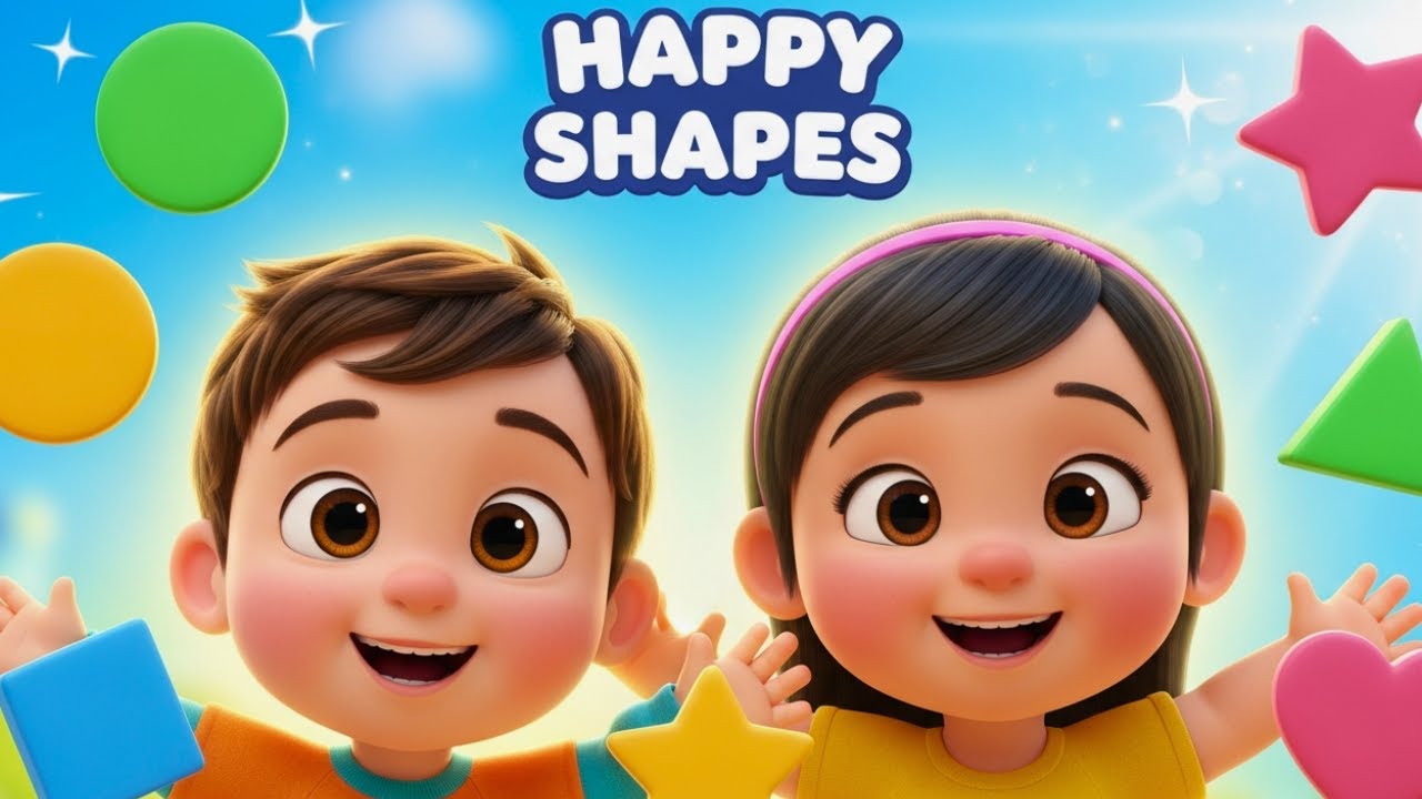 Excited Happy Shapes Adventure Before They Disappear! 🔺🔵🟢