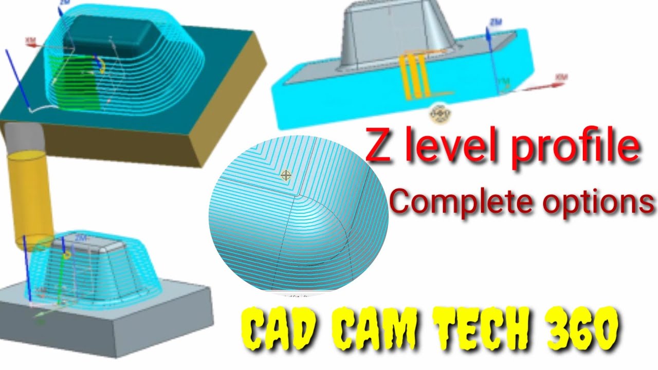 NX CAM- z level profile || siemens NX cam || Z level profile machining || NX cam tutorial