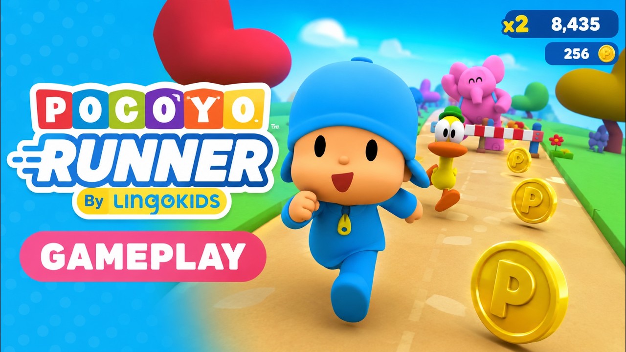 Pocoyo Runner Gameplay Lingokids