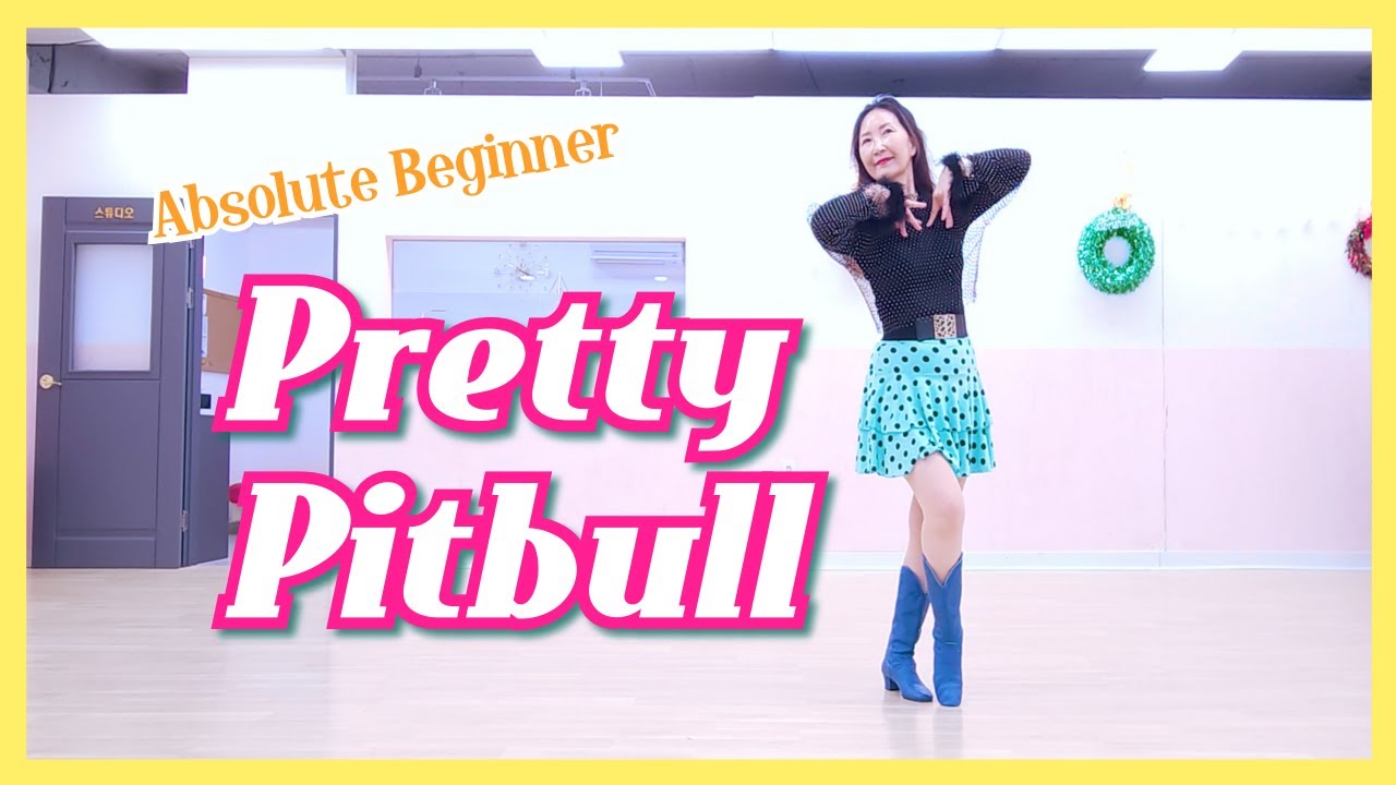 Pretty Pitbull - Line Dance( Absolute Beginner) | 프리티핏불 라인댄스 | 퀸즈라인댄스𝐐𝐮𝐞𝐞𝐧𝐬 𝐋𝐢𝐧𝐞𝐃𝐚𝐧𝐜𝐞