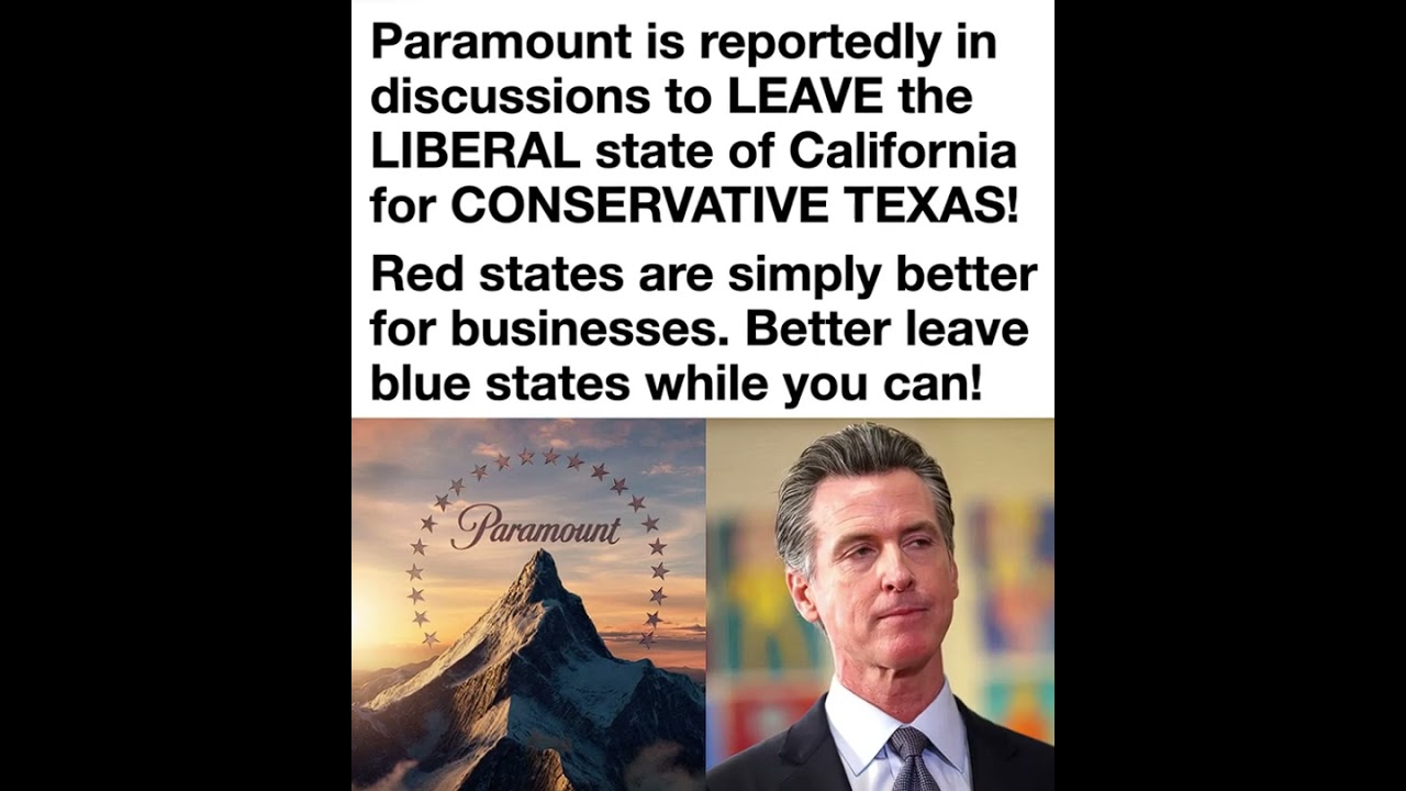 Paramount&rsquo;s reported Texas relocation discussions highlight the growing business debate over taxes,
