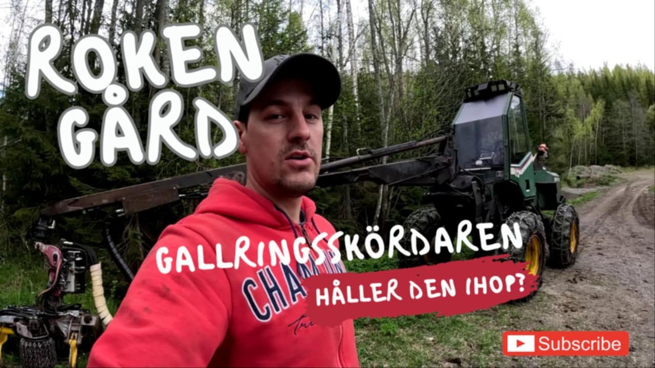 Roken Gård - Uppdrag med gallringsskördaren FMG 0470