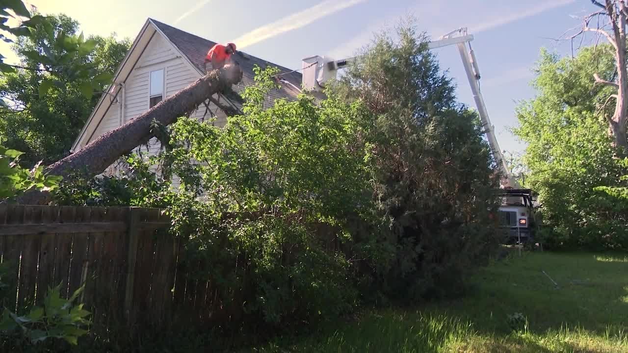 Great Falls residents clean up after Sunday's severe thunderstorm