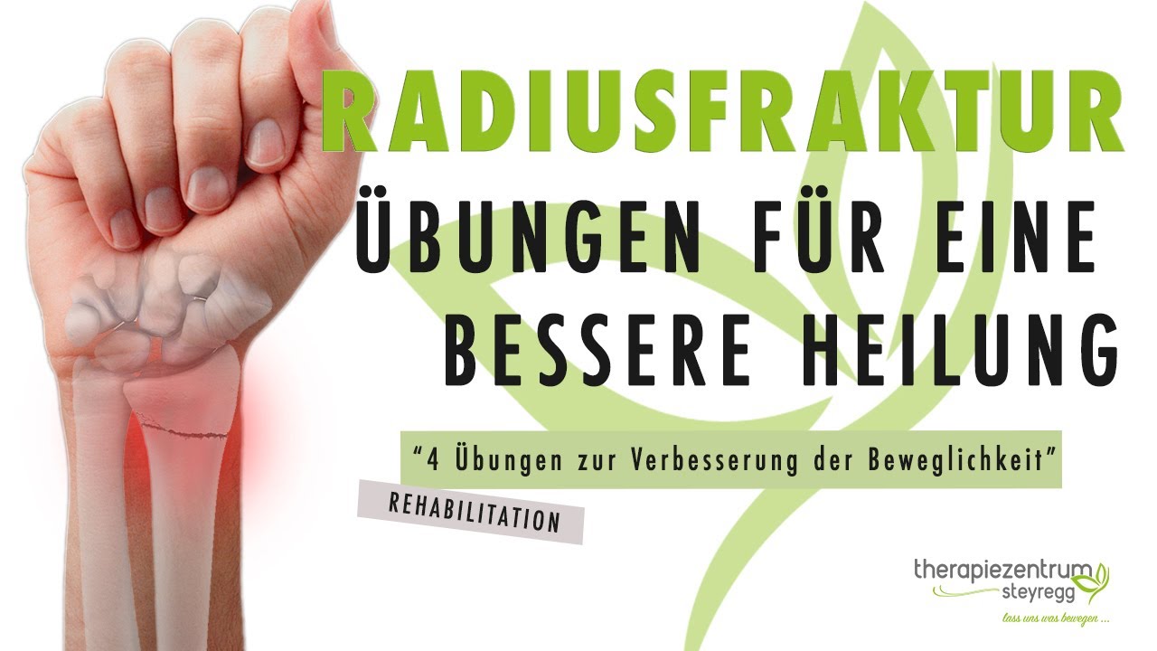 4 &Uuml;bungen nach einer Radiusfraktur - Therapiezentrum Steyregg