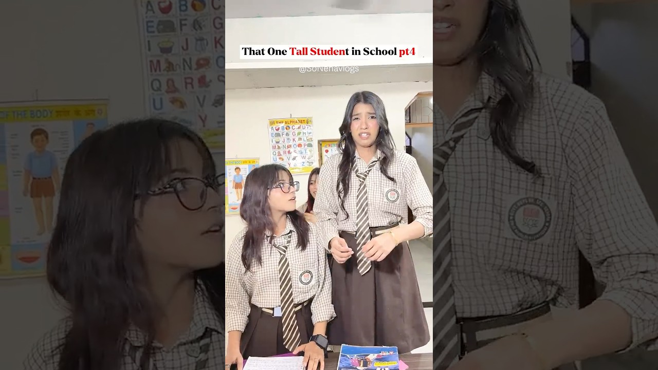 That One Tall Student in School pt4 😂 #viralshort #comedy #ytshorts