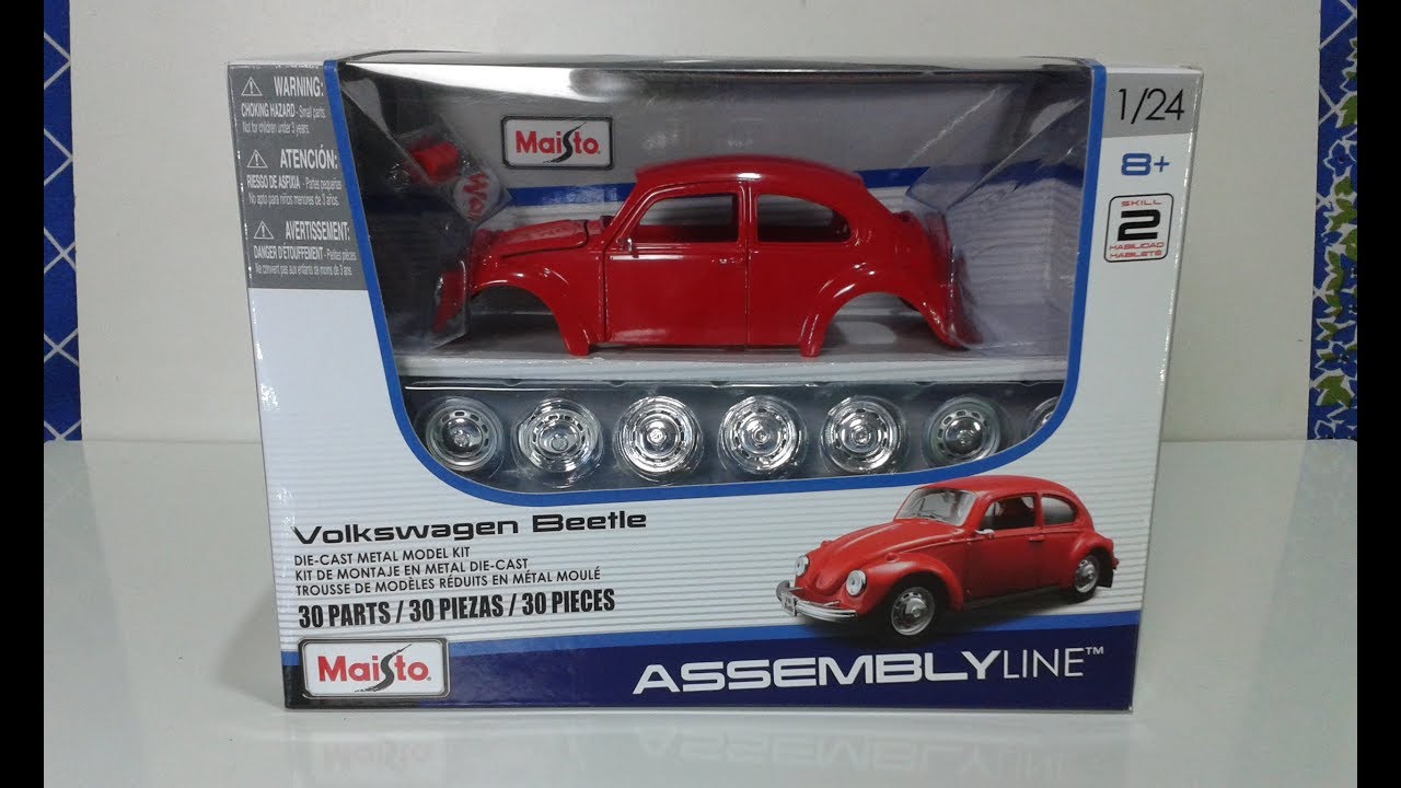Volkswagen Beetle Fusca Assenbly line Maisto 1:24 ( montagem )