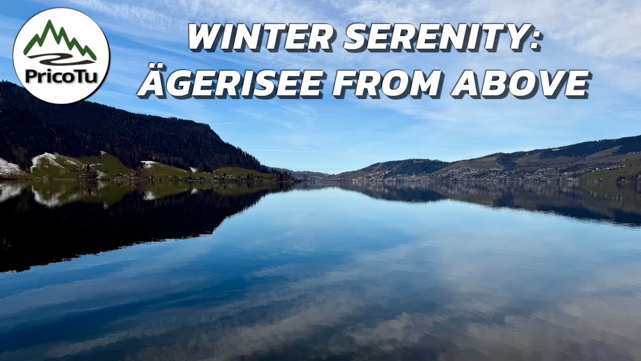 Winter Serenity: Ägerisee from Above