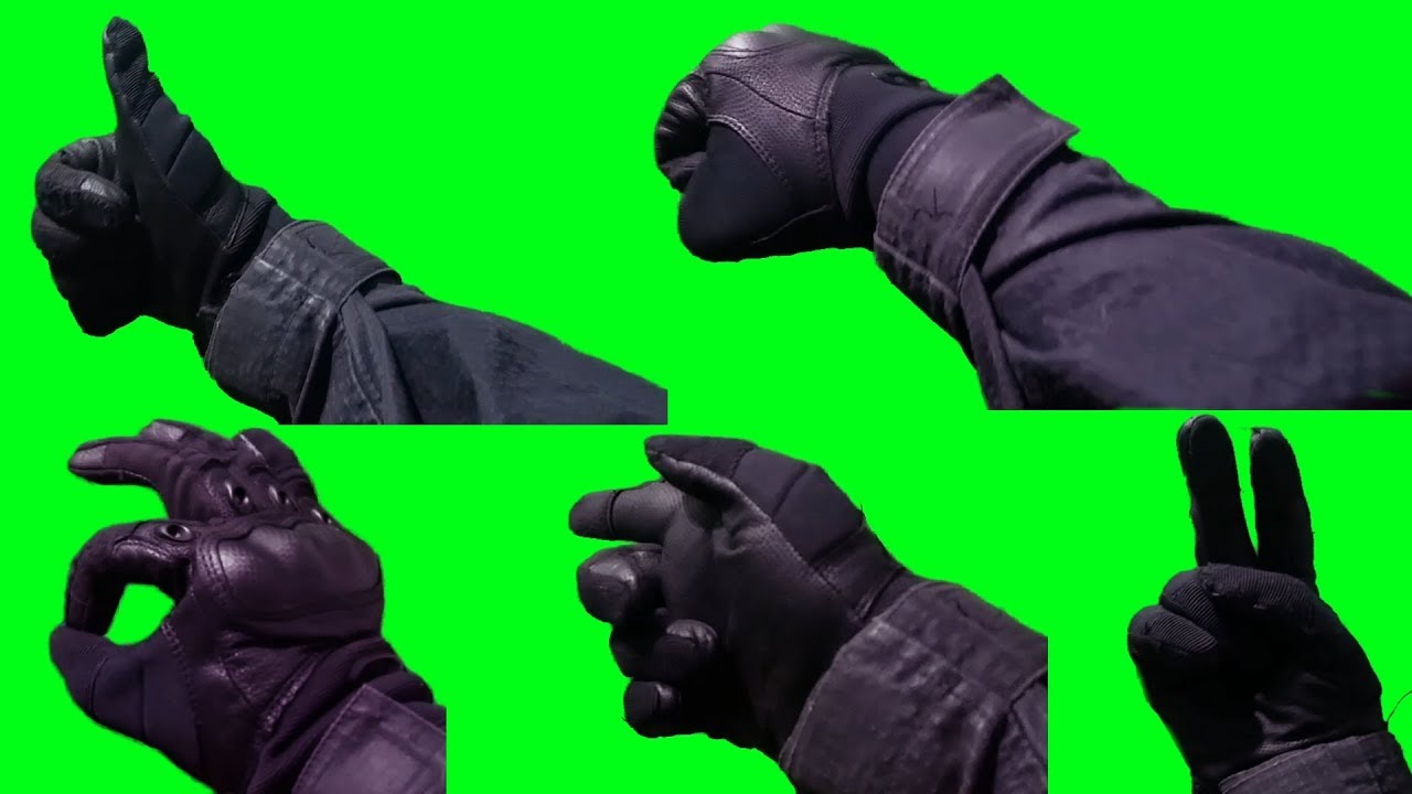 HUNDREDS OF GREEN SCREEN HAND GESTURES FOR GAMING | OAKLEY COMBAT GLOVES | 100% FREE DOWNLOAD!!