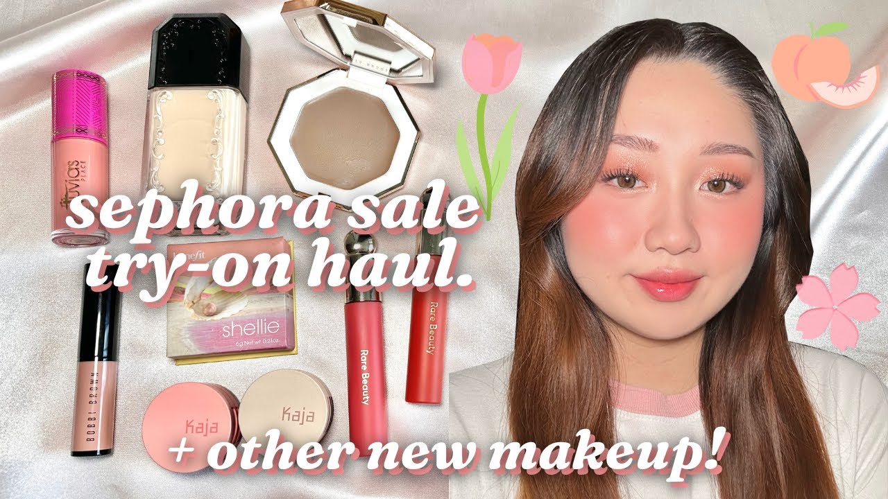 SEPHORA VIB SALE HAUL + OTHER NEW MAKEUP🛍| kaja bento comparisons, fenty amber, rare beauty lip oil