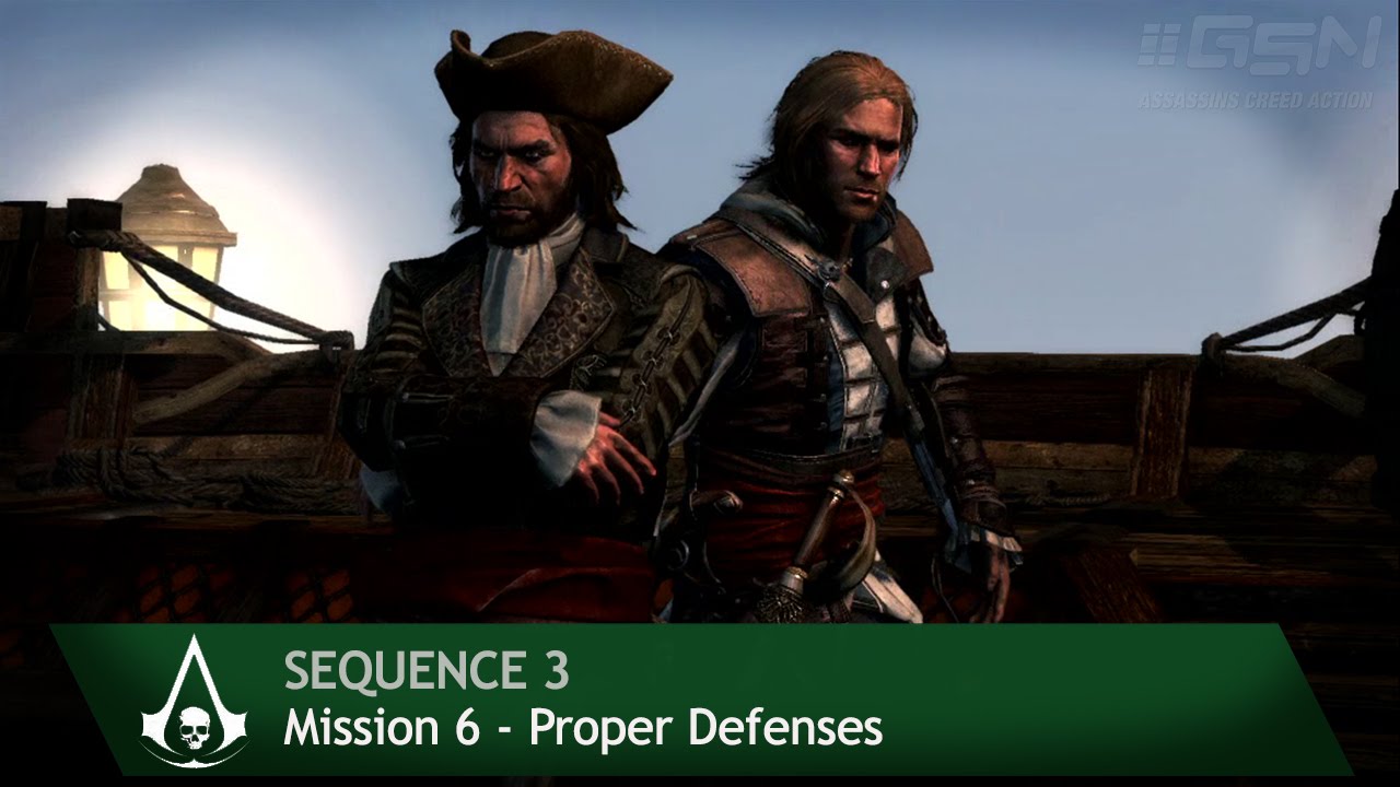 Assassin's Creed 4: Black Flag [100% Sync] Proper Defenses [Sequence 3 - Mission 6]
