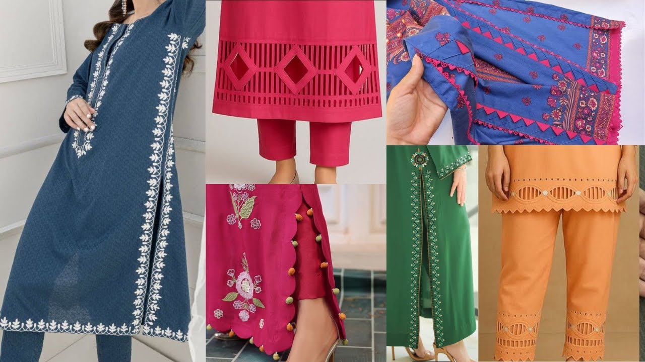 Stylish Chaak Daman Designs 2025 || Trendy Daman Design || Joint lace chaak design