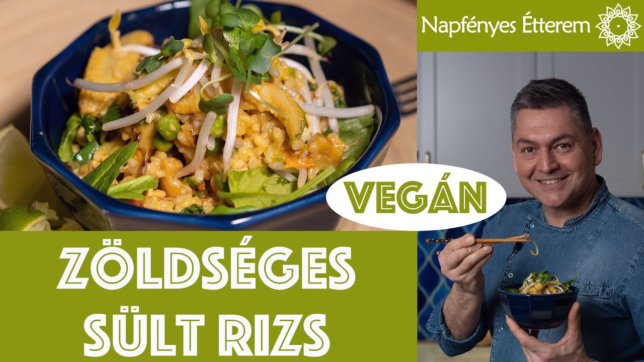 THAI zöldséges sült rizs 🥥🌶🥒🍅🧄🥢