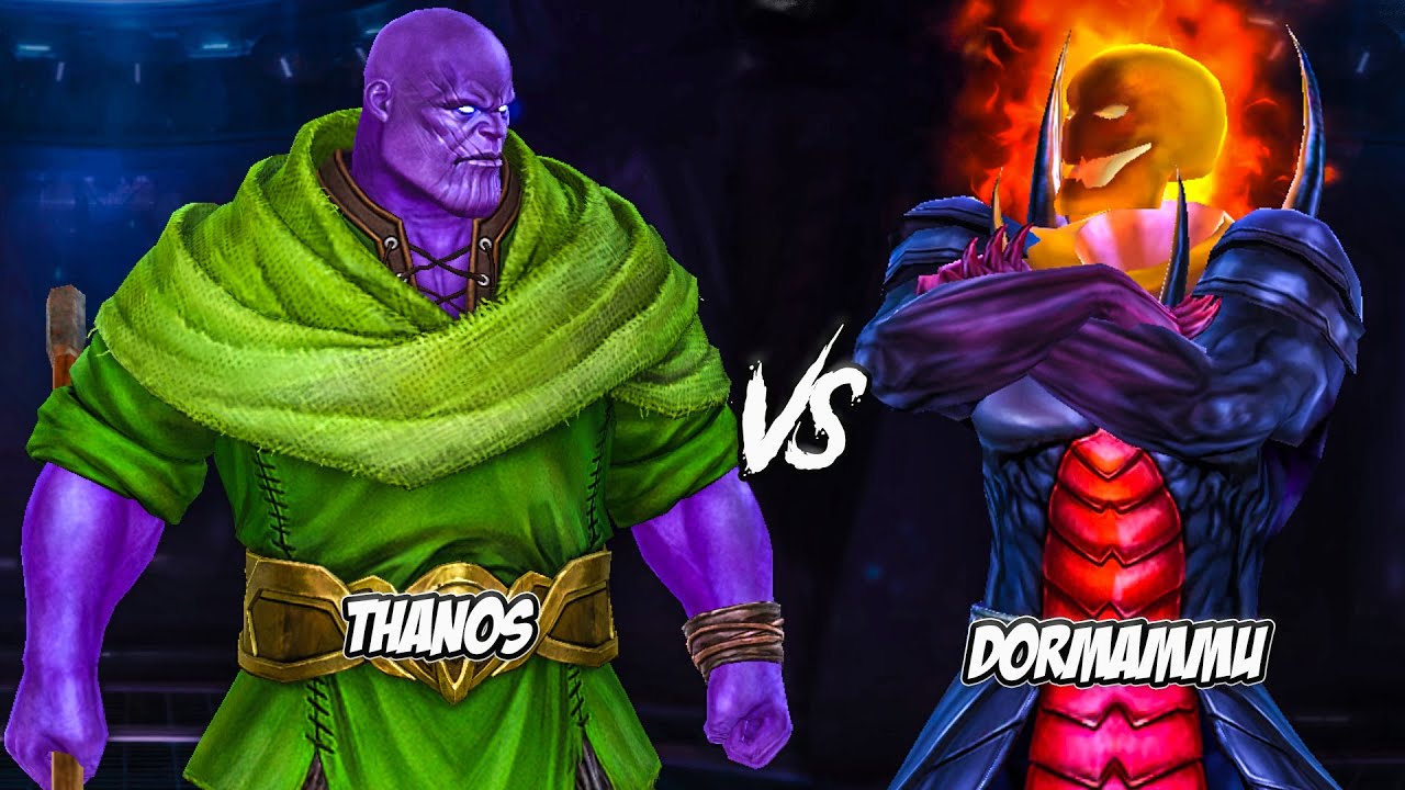 Thanos Wise Harvester vs Dormammu (Giant Boss Raid): Marvel Future Fight