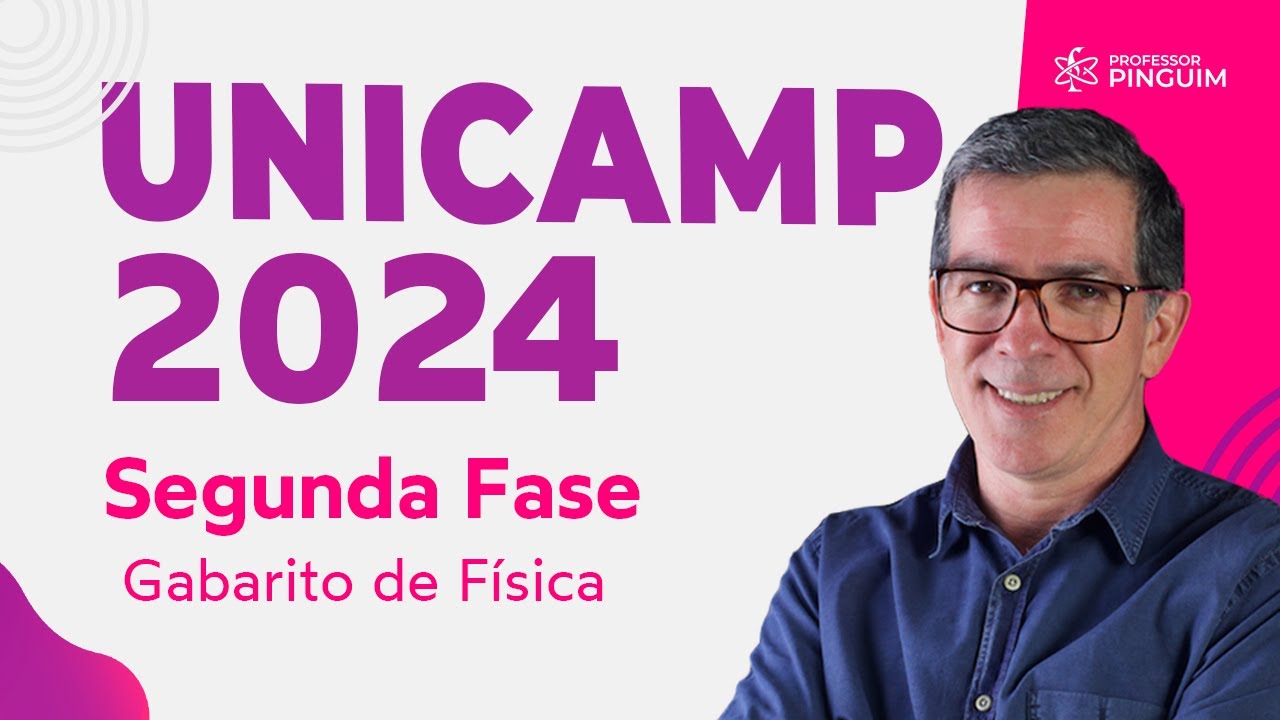 UNICAMP 2024 SEGUNDA FASE - FÍSICA🐧  Professor Pinguim