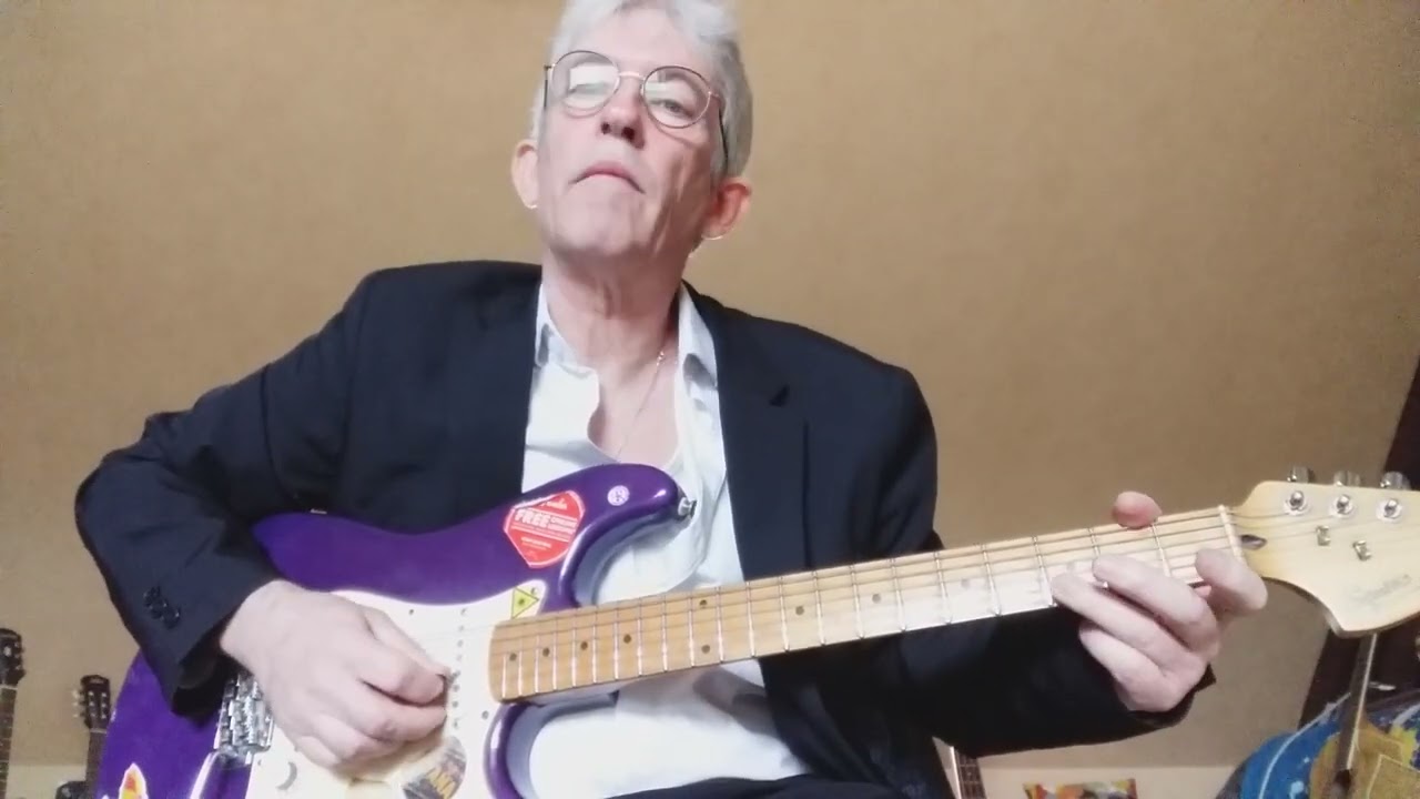 Le même lick sur les 3 accords du blues