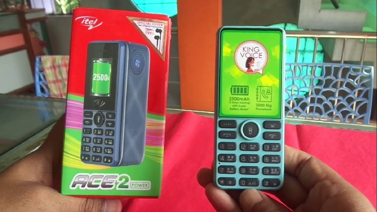 itel ACE2 power unboxing and contact image option 2023.
