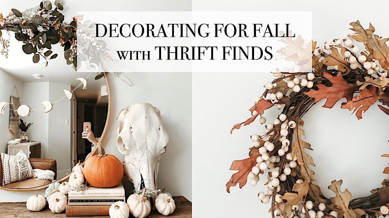 Decorating For Fall With Thrifted Finds [ugly to cute fall decor makeover]
