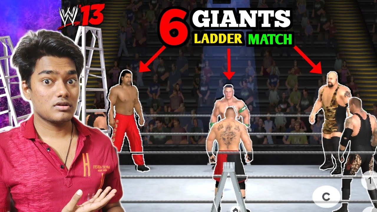 6 Giants ladder match - WWE 13