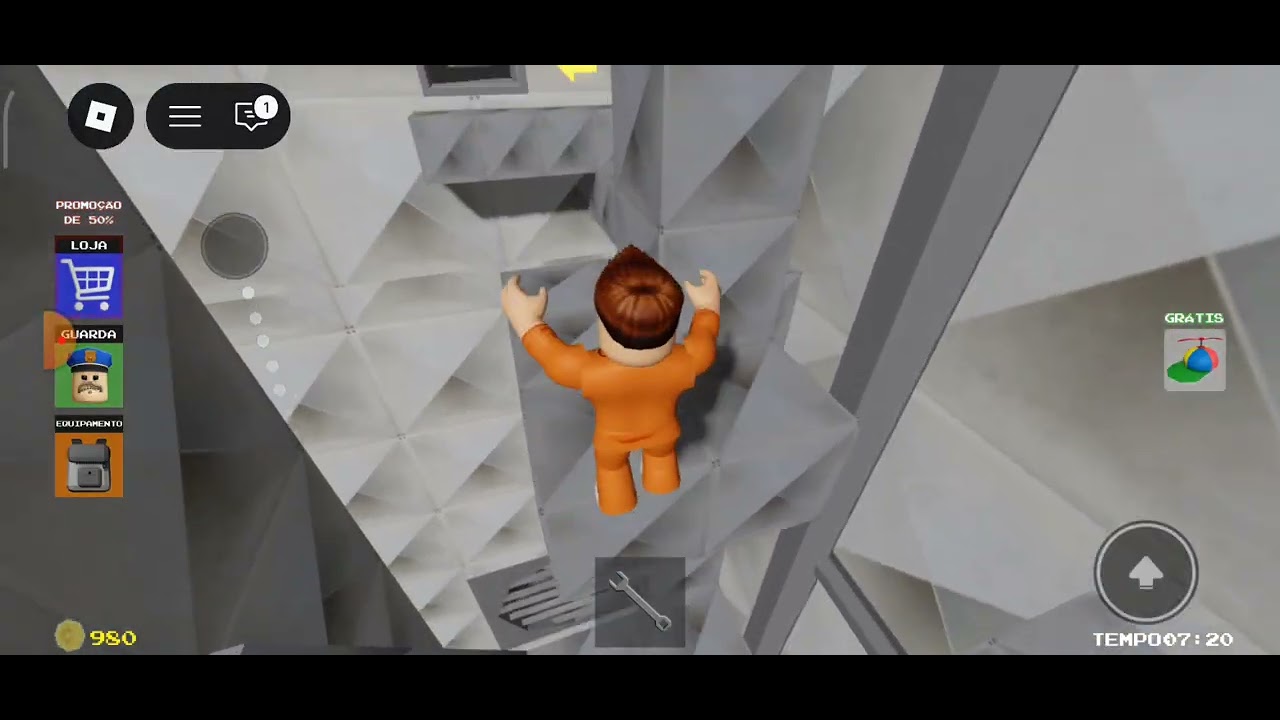 Eu tô jogando Roblox do prisáo