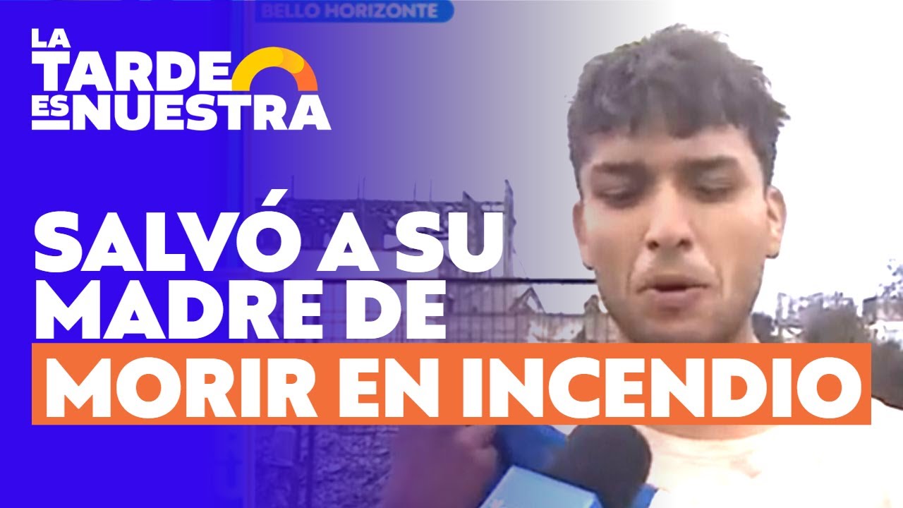 Hijo salvó a su madre en medio de incendio en Tomé: ella había tomado pastilla para dormir