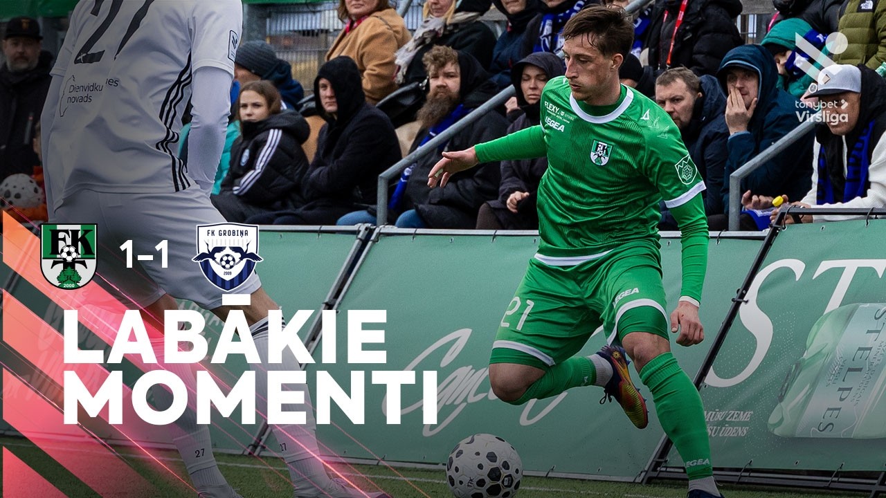 4. kārta: FK Tukums 2000 1:1 FK Grobiņa (Labākie momenti)