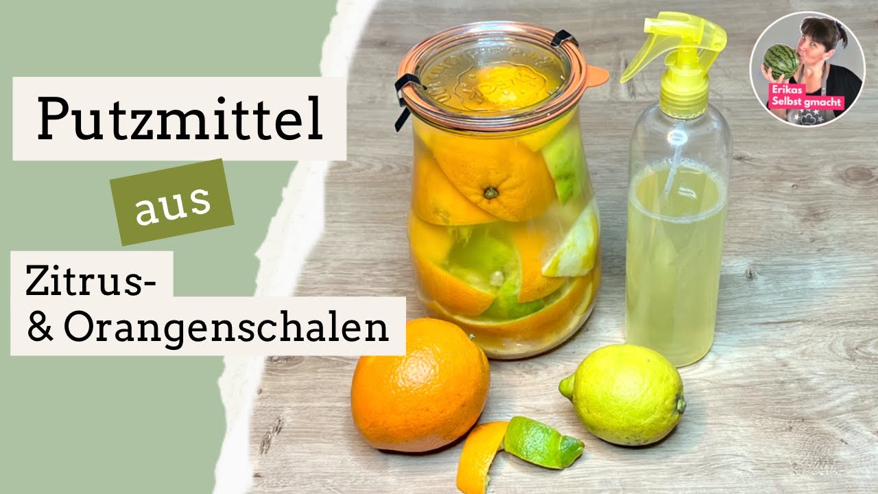 Putzmittel aus Orangen 🍊und Zitronenschalen🍋 machen‼️