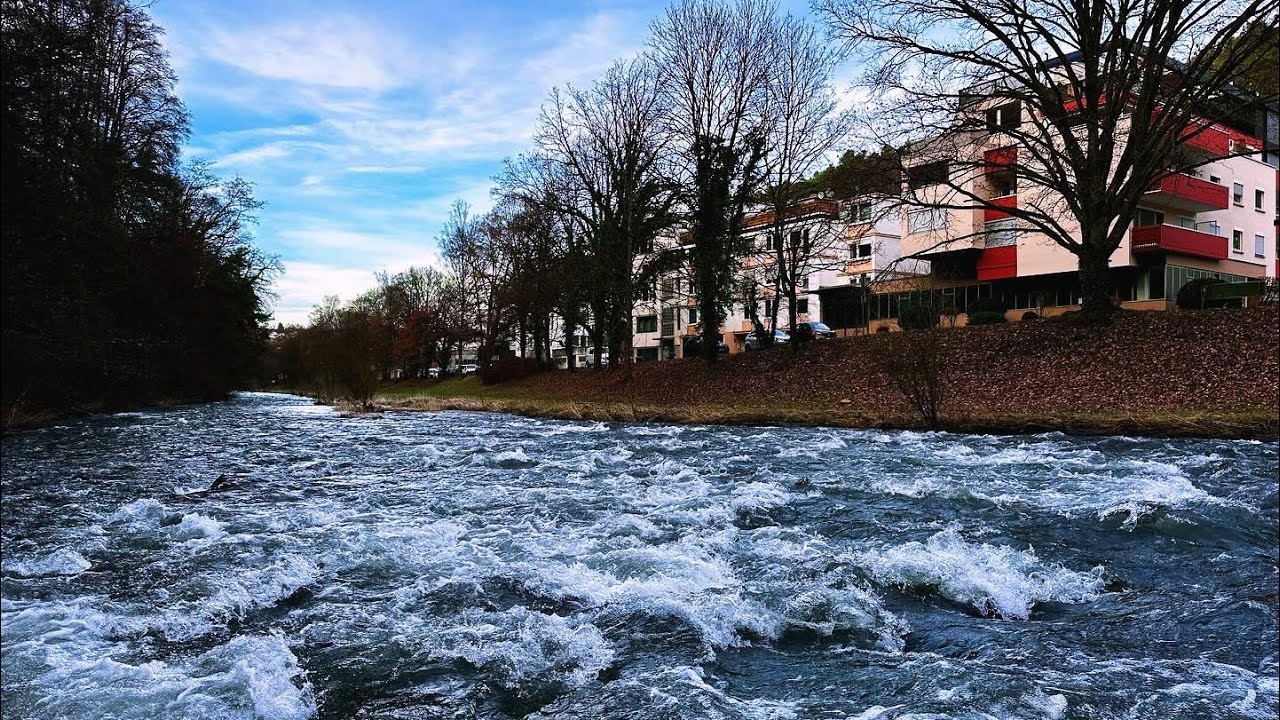 currents of the Nagold River - Pforzheim, Germany
