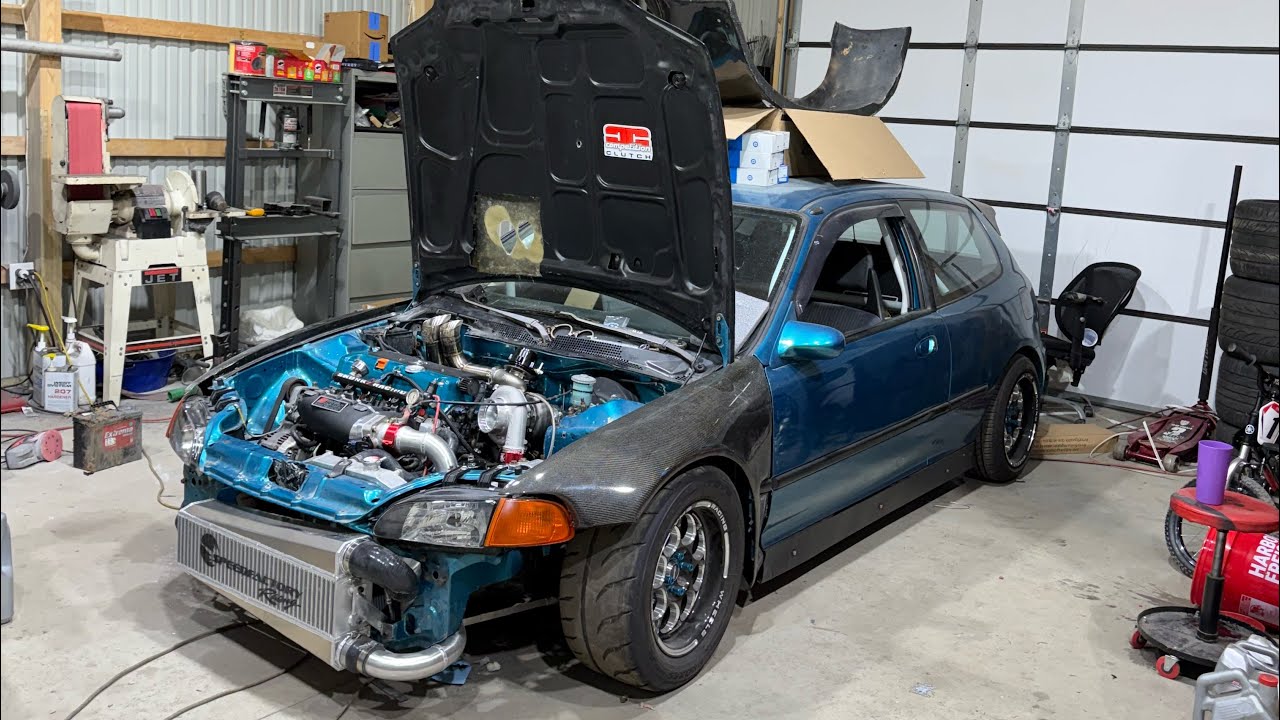 we built a 800HP EG turbo kit!!