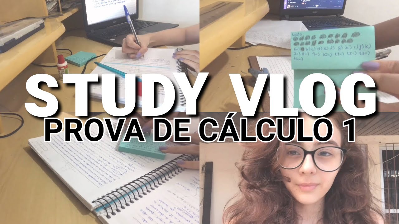 STUDY VLOG l Estudando para a prova de Cálculo 1 da faculdade de Engenharia