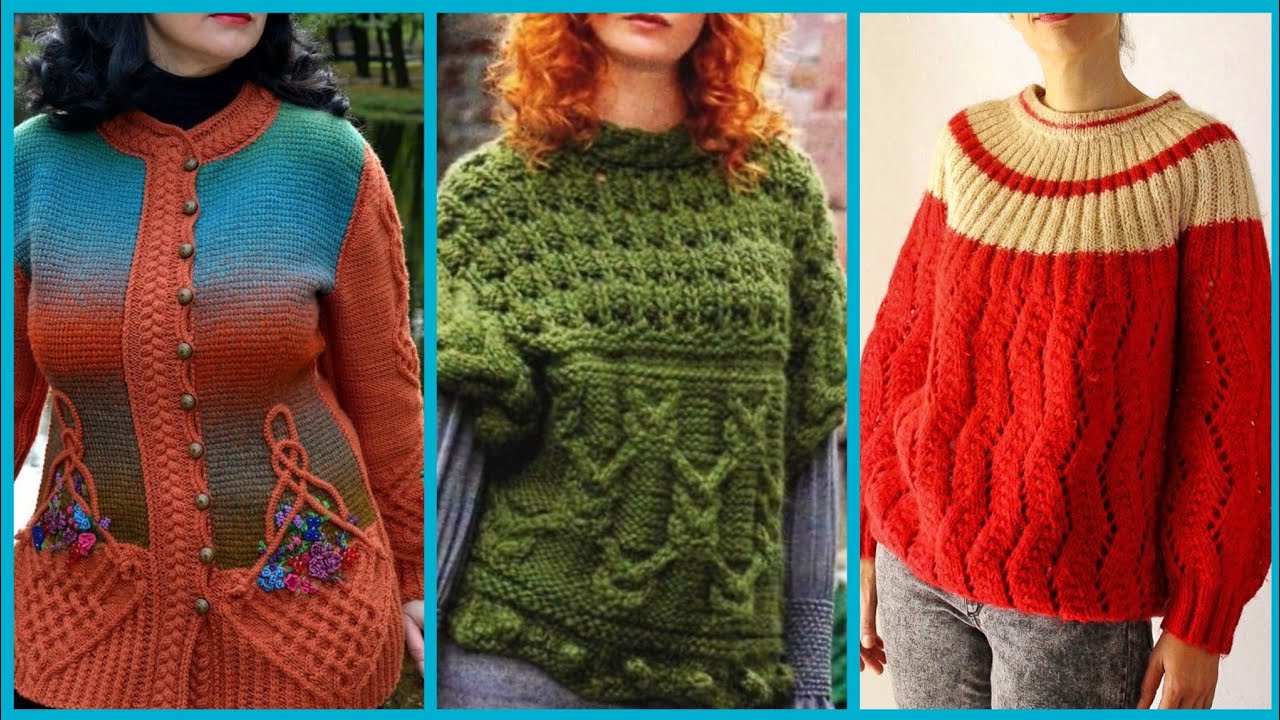 Women Cardigan Long Sleeve Warn Woolen Sweaters Designs