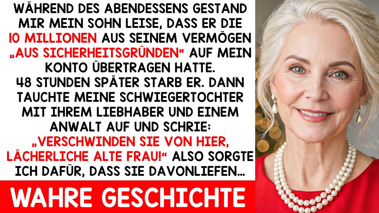 Nach dem Tod meines Sohnes kam meine Schwiegertochter mit ihrem Liebhaber und schrie; „Raus hier!“