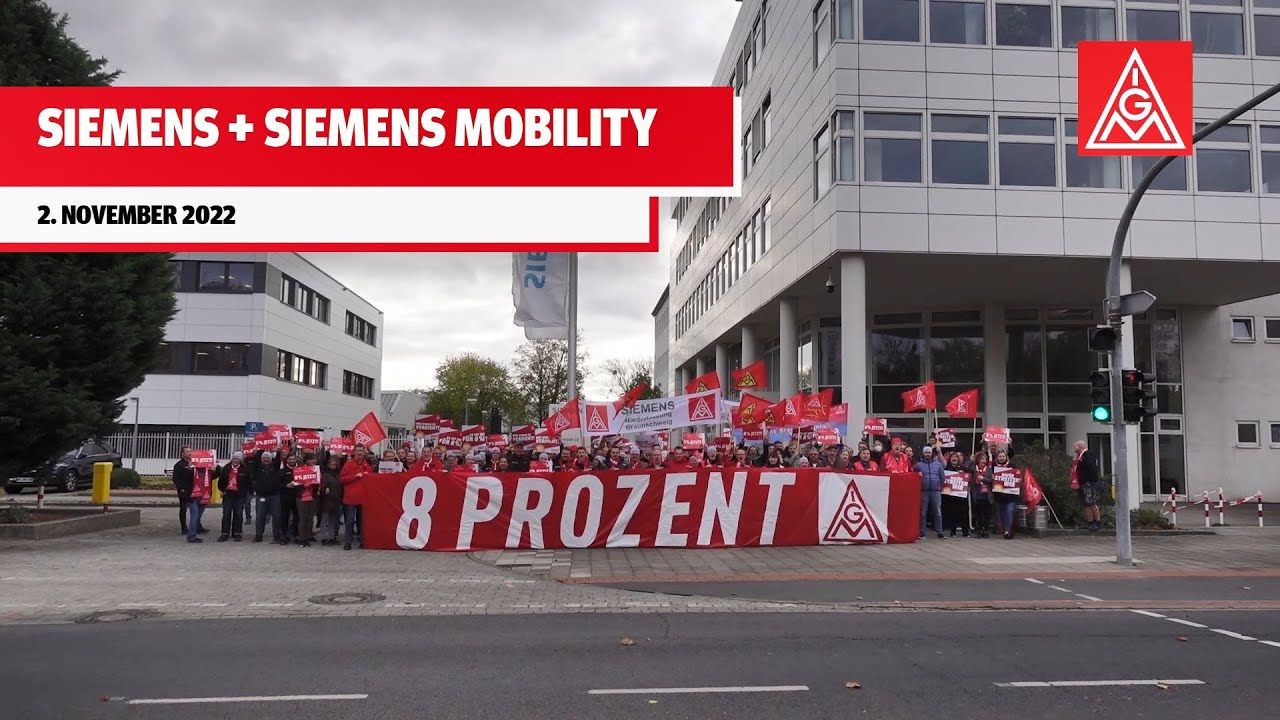 Erste Warnstreikwelle der IG Metall Braunschweig Tarifrunde ME 2022
