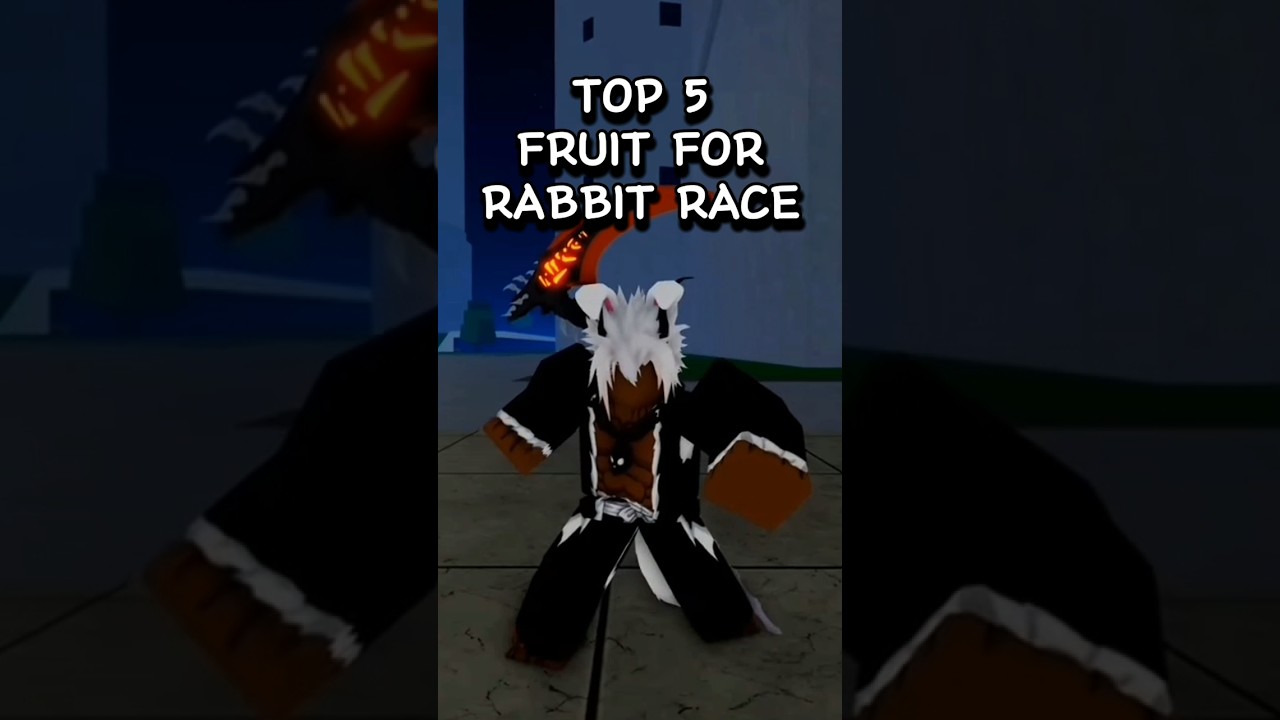 TOP 5 BEST FRUIT FOR MINK(RABBIT) RACE BLOX FRUITS #likeandsubscribe #bloxfruits