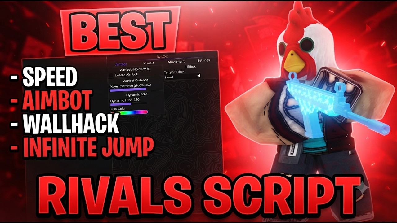 RIVALS Script - AimBot, Hitbox, ESP, Speed, Infinite Jump & More