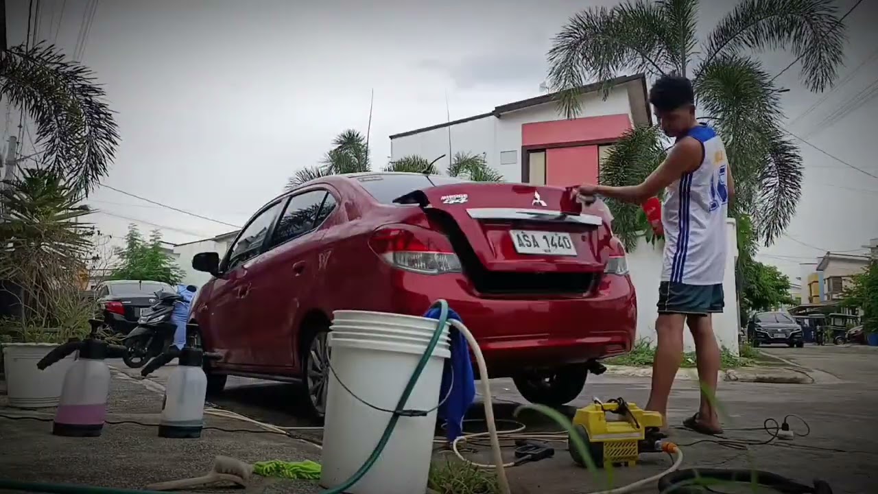 Mitsubishi Mirage G4 Wash and Wax
