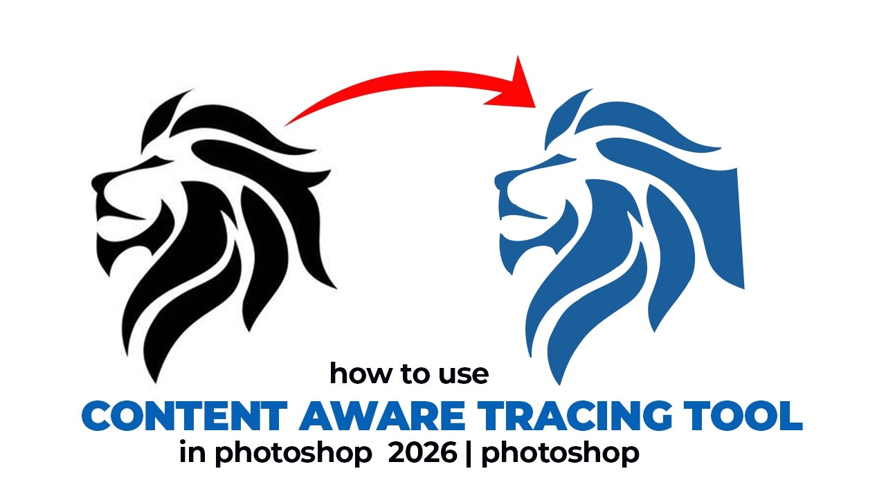 How to use Content Aware Tracing Tool in Photoshop 2026 | Photoshop
