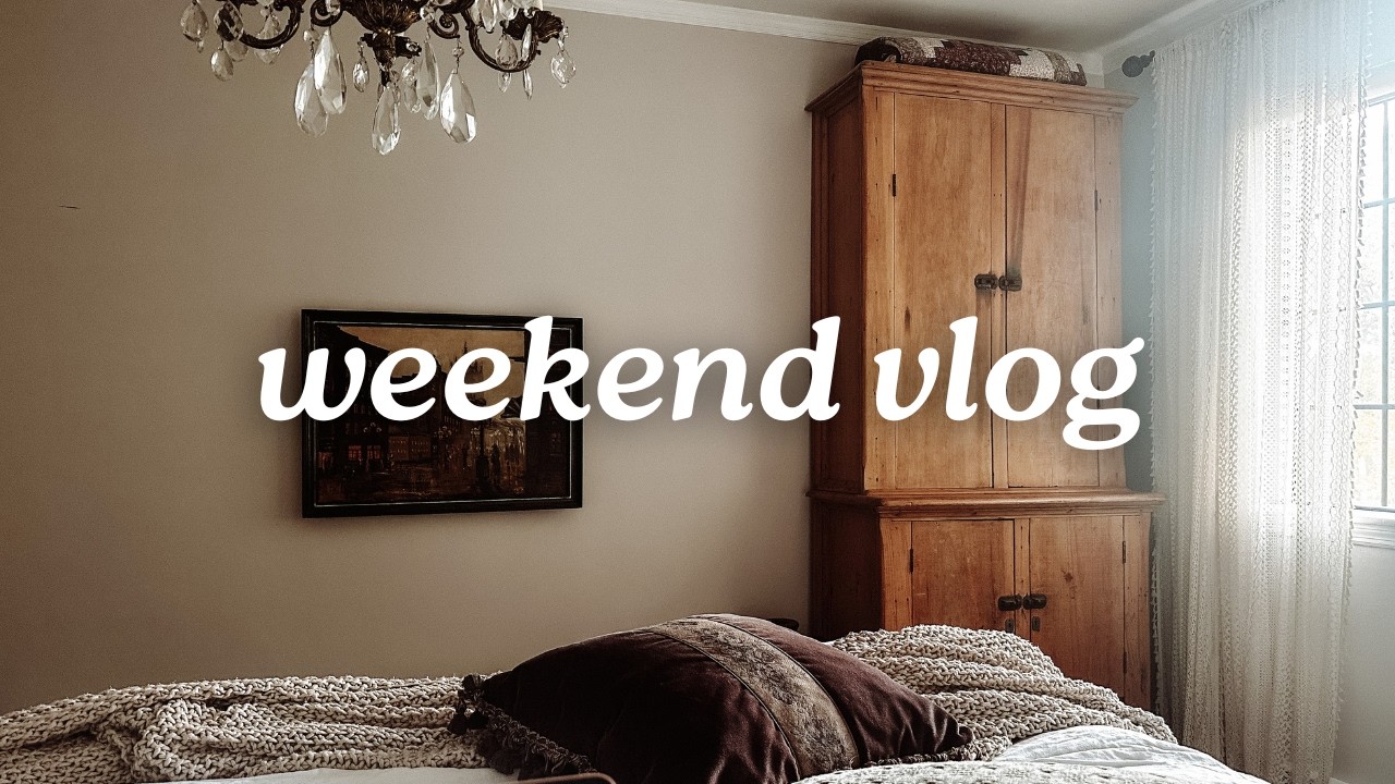 weekend vlog: workouts, closet clean-out, amazon haul, making candles